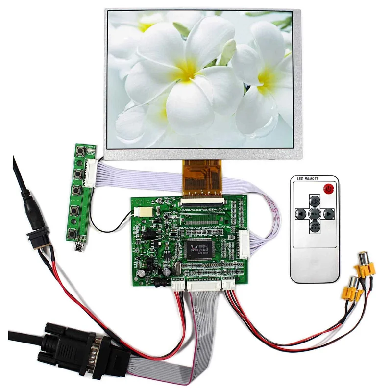 VGA 2AV LCD Board Work for 50Pin and 60Pin TTL 7inch CLAA070MA0ACW 800X600 4:3 LCD Screen