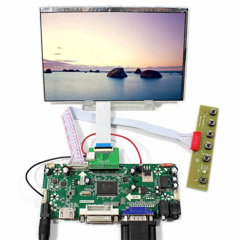 7inch Raspberry pi HSD070PWW1 1280x800 LCD panel   with DVI VGA  lcd  control   board