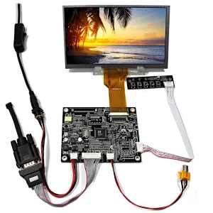 VGA AV Reversing LCD Controller board with 7inch 800x480 LCD panel