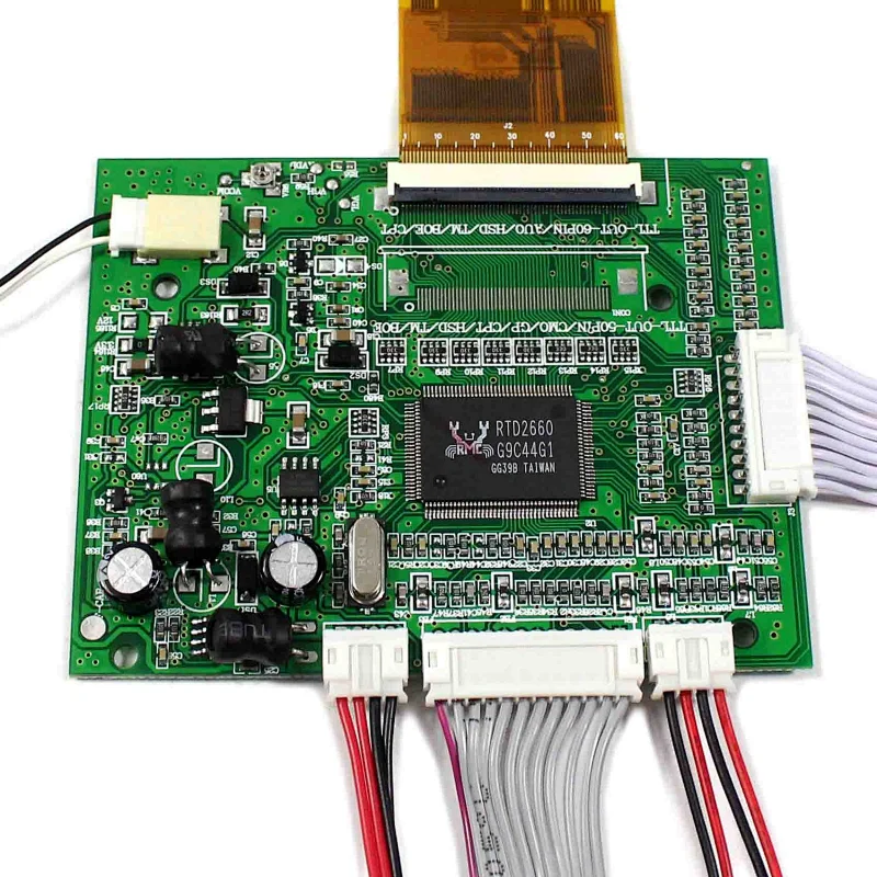 VGA 2AV LCD Board Work for 50Pin and 60Pin TTL 7inch CLAA070MA0ACW 800X600 4:3 LCD Screen