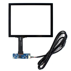 8inch Capacitive Touch Panel Support 10 points Muti-Touch work for 800x600 1024X768 4:3 LCD Screen