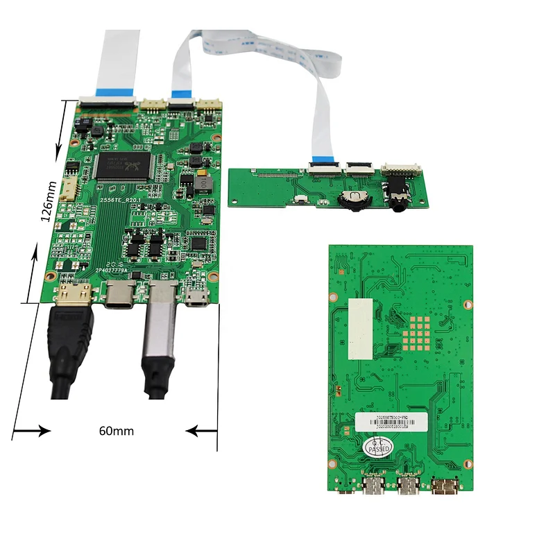 HDMI Type C lcd Control Board Work for 30Pin EDP 11.6inch/13.3inch/14inch/15.6inch/17.3inch 1920x1080 LCD Screen