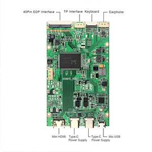 HD MI Type C lcd Control Board Work for 40Pin EDP 11.6inch/13.3inch/14inch/15.6inch/17.3inch 1920x1080 LCD Screen