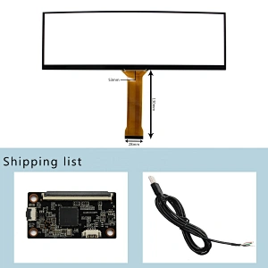 14inch USB Capacitive Touch Panel work for 14inch 3840x1100 NV140XTM-N52 LCD Screen