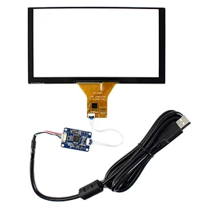 6.2" Capacitive touch screen with USB controller for 6.2inch 800x480 16:9 lcd panel