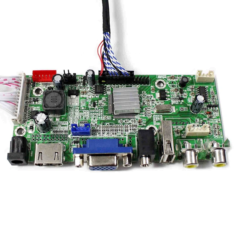 HDMI+VGA+AV+USB LCD Controller Board VS-V59AV-V1 with 6.5inch AT065TN14 800X480 LCD Screen