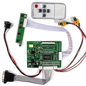 VGA AV lcd controller board with remote,6.2inch 800x480 resolution lcd display