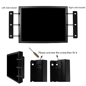 LCD Monitor 12.1inch 800x600 LED Backlight LCD Monitor Metal Case Industiral Monitor for POS car