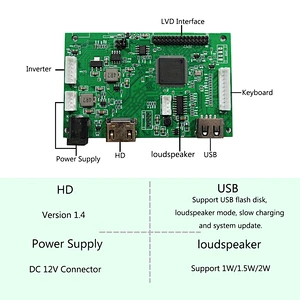 HD-MI LCD Controller Board Compatible With 14inch 15.6