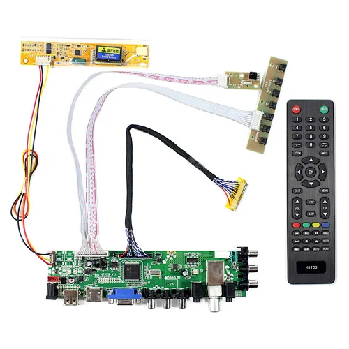 HDMI VGA AV USB ATV DTV LCD Controller Board T.M3663.81for 15.4inch/17inch 1680x1050 lcd panel