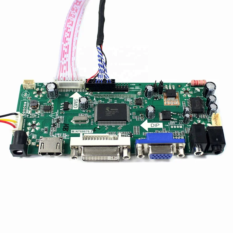 HD MI DVI VGA AUDIO LCD Board Work for LVDS Interface 12.1inch/ 13.3inch 1280x800 LCD Screen
