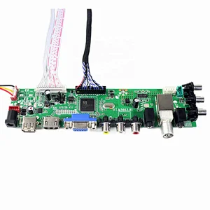 HDMI VGA AV USB ATV DTV LCD Controller Board T.M3663.81for 15.4inch/17inch 1920x1200 lcd panel