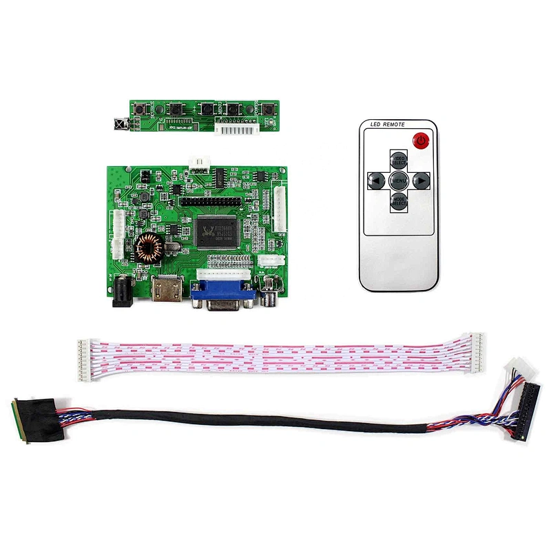 HDMI VGA 2AV LCD Board Work for LVDS Interface 7inch/10inch 1280x800  LCD Screen