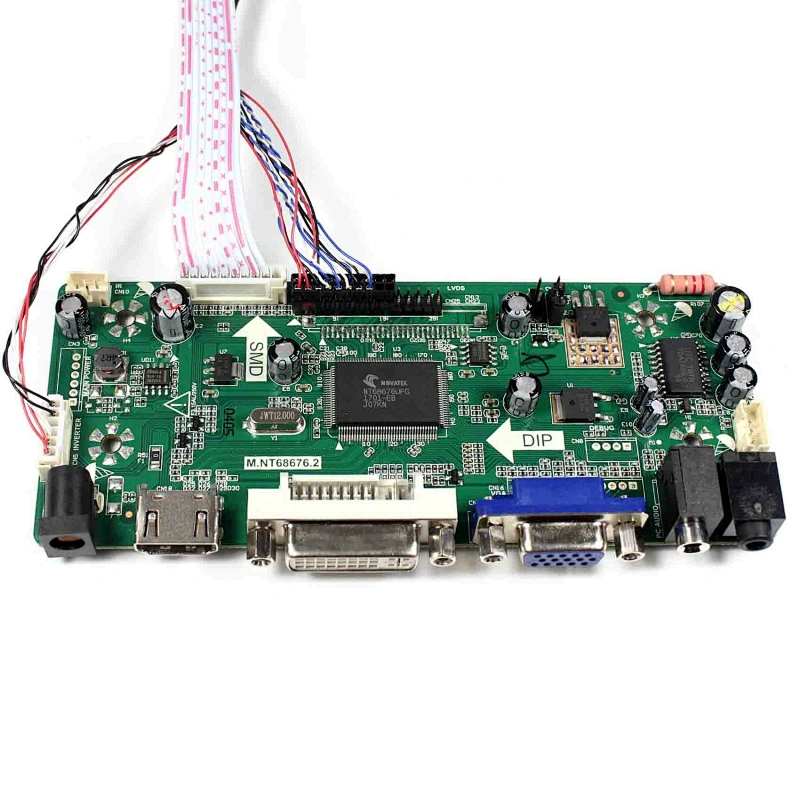 HD MI DVI VGA AUDIO LCD Board Work for LVDS Interface 12.5inch/13.1inch/13.4inch 1366x768 LCD Screen