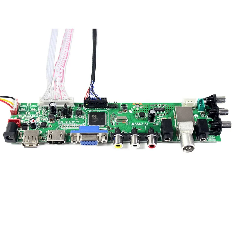 HDMI VGA AV USB ATV DTV LCD Controller Board T.M3663.81for 14.1inch/15.4inch 1280x800 lcd panel