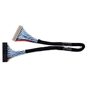 LCD Screen Cable DF14 20Pin 2ch 6bit LVDS Cable