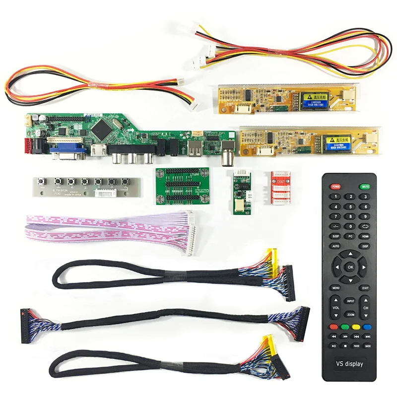 HD MI VGA AV USB RF TV Board Work for 15.4