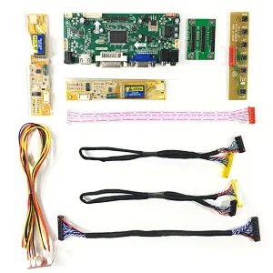 HD MI DVI VGA AUDIO LCD Control Board Work for 14.1inch 15.4inch 1280x800 LVDS Interface LCD Display Screen