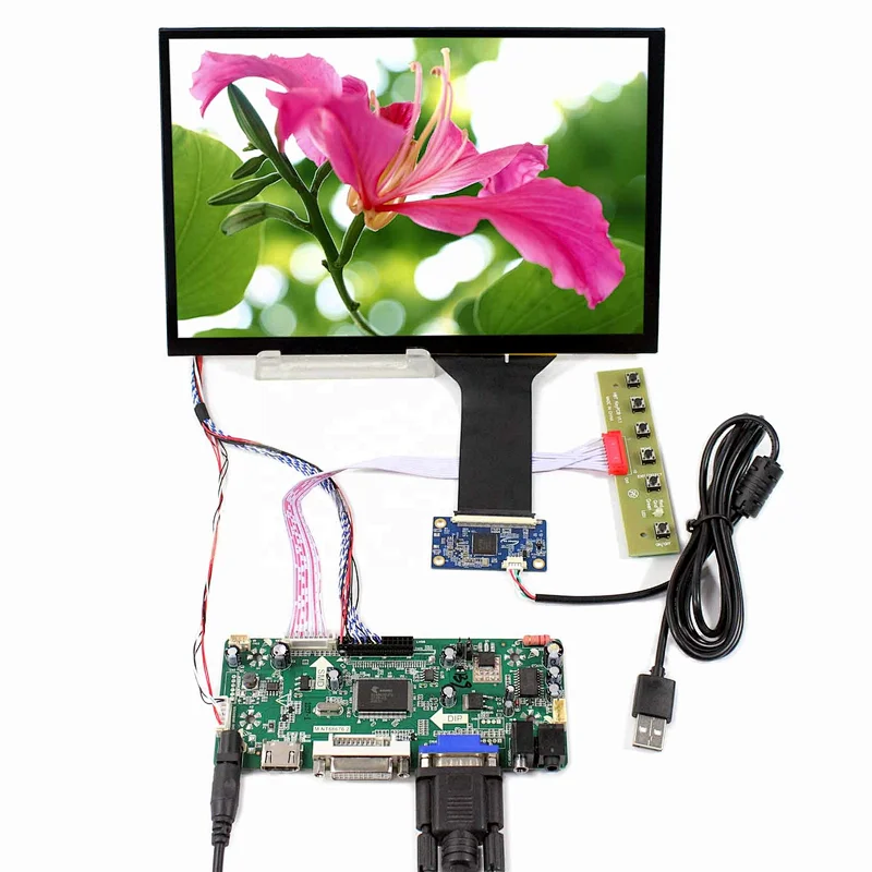 HD MI VGA DVI LCD Controller Board M.NT68676 with LVDS 40 pins 10.1inch M101NWWB 1280X800 LCD Screen With Capacitive Touch Panel