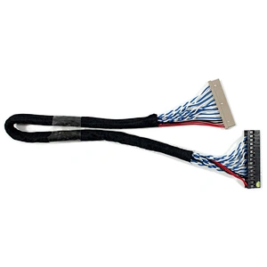 LCD Screen Cable DF14 20Pin 2ch 6bit LVDS Cable