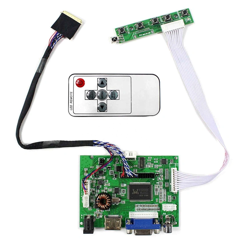 HDMI VGA 2AV LCD Board Work for LVDS Interface 7inch/10inch 1280x800 LCD Screen