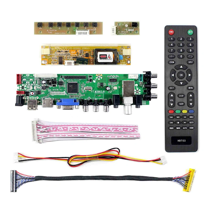 18.4 inch 1920x1080 LCD LTN184HT03-001 LTN184HT01-A01/A02 /F01 N184H4-L01/L02/L03/L04 HD MI VGA AV USB ATV DTV LCD Driver Board