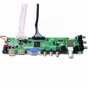 HDMI VGA AV USB ATV DTV LCD Controller Board T.M3663.81for 15.4inch/17inch 1440x900 lcd panel