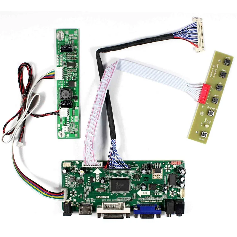 LVDS to hd mi vga dvi converter board for LCD TFT 23.8