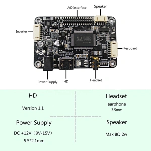 HD-MI LCD Driver Board Work With 15.4inch 17inch 1440x900 CLAA154WP05 B154PW01V.1 LP171WP3-A4 LP171WP3-A4K1 LP171WP7-TLB1 LCD