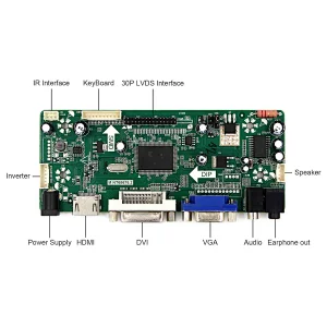 HD MI+VGA+AV+Audio TFT LCD controller board support lcd panel with 1920*1080 for  TFT lcd controller board