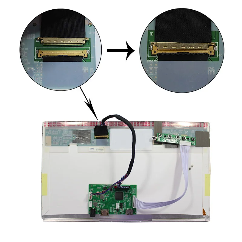 HD-MI.USB LCD Controller Board for 30Pin LVDS 15.6inch 17inch 1920x1080 B156HW01 V.0/V.4/V.7 B156HW02  LP173WF1 N173HGE-L21
