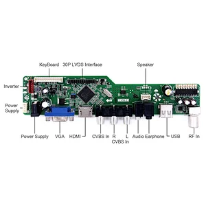 TV circuit boards can work for B154PW04 V0 N154C6-L01 LP154WP2-TLA1 15.4inch 1440x900 40Pin lcd Panel