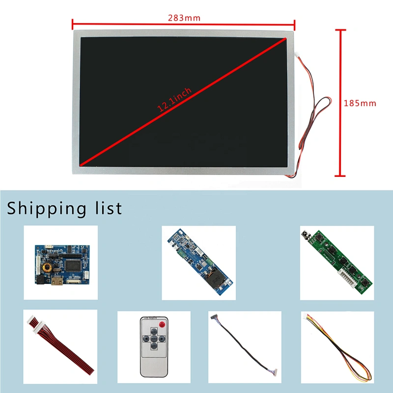 12.1inch AA121TD0 1280X800 Hight Brightness 1000nits LCD Screen with HD MI LCD Controller Board