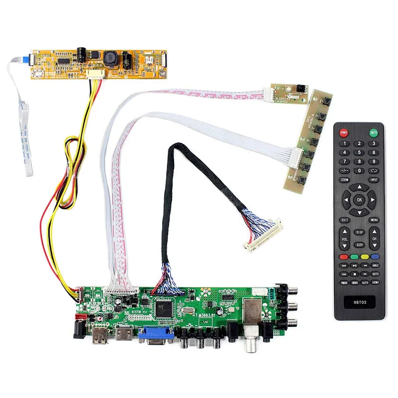 HD MI VGA AV USB ATV DTV LCD Controller Board work for 21.5inch 1920x1080: MT215DW02 V0 CLAA215FA04 V1 M215HW01 V6 CLAA215FA04-K