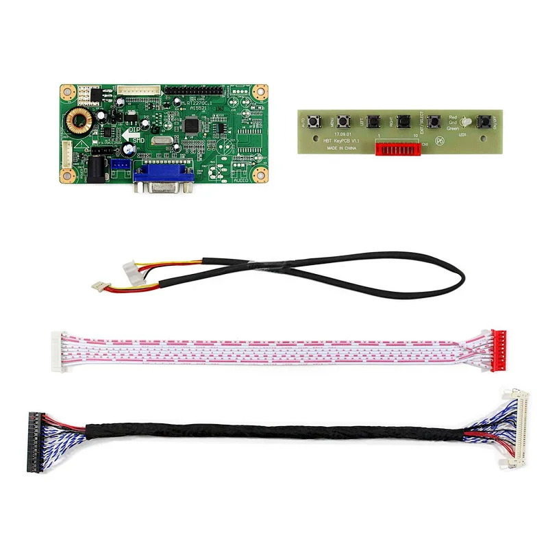 VGA LCD Controller  Board Work for LVDS Interface LCD Screen  Compatible with 18.5inch 1920x1080  G185HAN01.0