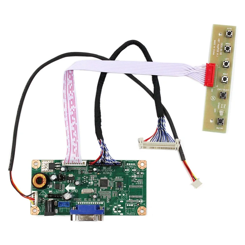 VGA LCD Controller Board Work for LVDS Interface LCD Screen Compatible with 18.5inch 1920x1080 G185HAN01.0
