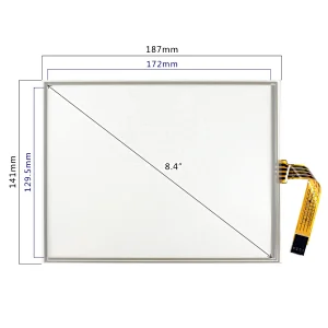 8.4inch 4-Wire Resistive Touch Screen VS084TP-A1 4pin 0.5mm Pitch Bottom Contact