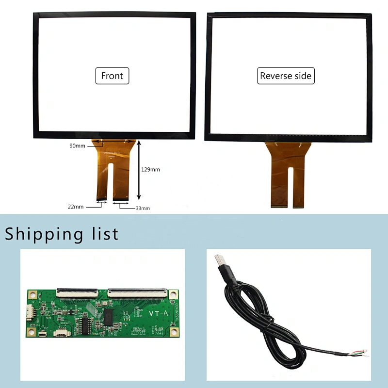 15inch 10 points Muti-Touch Capacitive Touch Panel VS-150TC01-B1 Compatible With 15inch 1024x768 1400X1050  4:3 LCD Screen