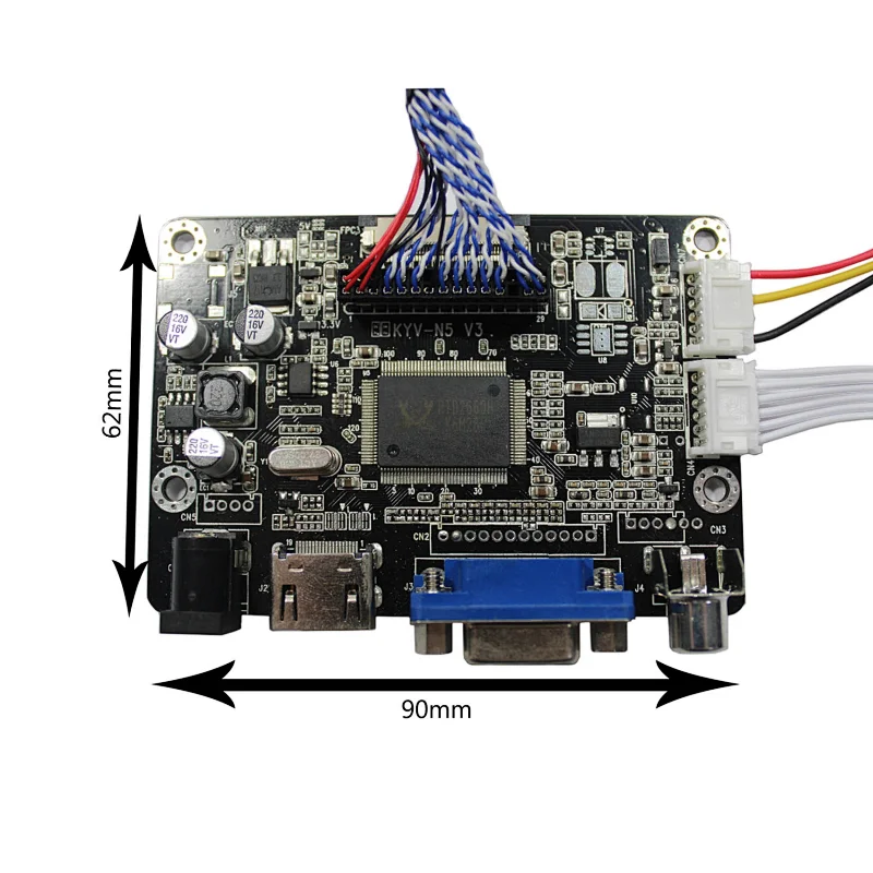 HDMI VGA AV LCD Controller Board Work for LVDS Interface LCD Screen Compatible Work With 17.1inch 1440x900  LM171W02-TLB2 LCD