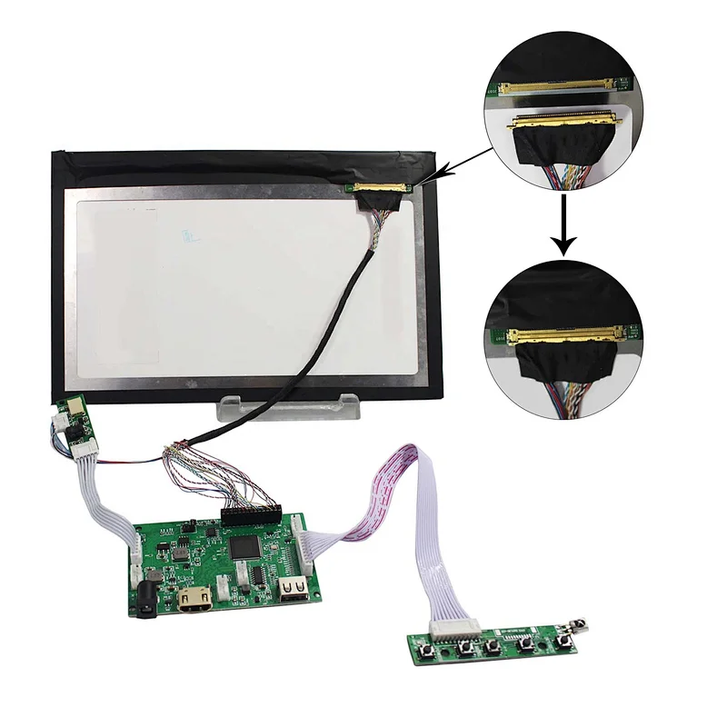 10.1inch B101UAN02.1 1920X1200 LCD Screen  LVDS 50pins  Removed Backlight with HD-MI LCD Controller Board