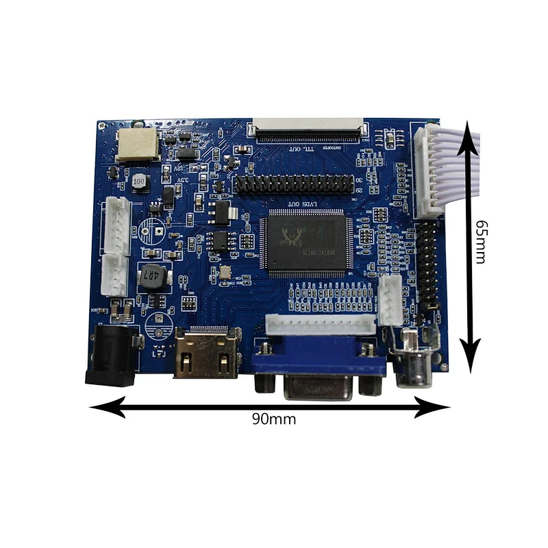 HD-MI+VGA+2AV LCD Controller Board Work For 6.5inch 7inch 8inch 9inch 800x480 AT065TN14 AT070TN90 AT080TN64 AT090TN10 AT070TN92