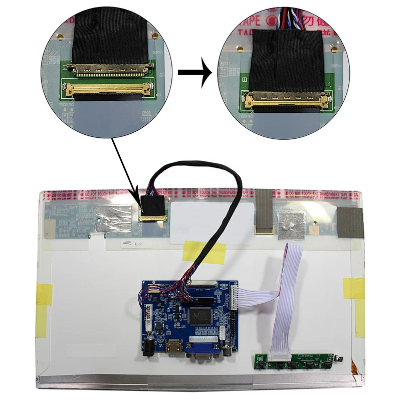 HD-MI VGA 2AV LCD Controller Board Work With 10.1inch 1024x600 LTN101NT02  B101AW03  N101L6  BT101IW03  CLAA101BN01  HSD101PFW2