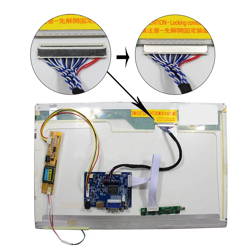 HDMI VGA 2AV LCD Controller Board Work With15 inch 1024x768 LTN150XB  B150XG01 B150XG02 B150XG03 B150XG05 B150XG09 N150XB