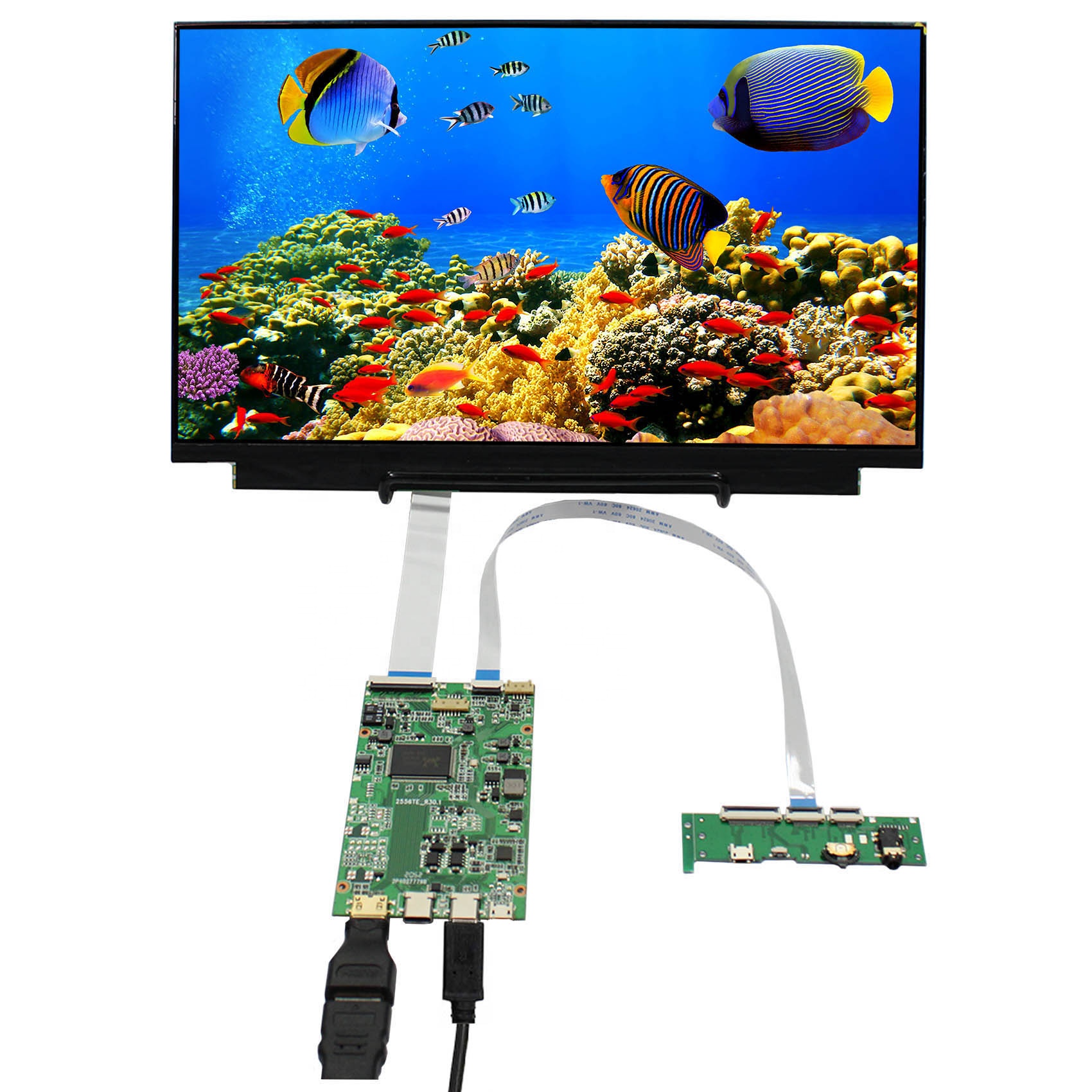 VSDISPLAY 14 14 Inch 1920X1080 IPS LCD Screen with HD MI Type C LCD Controller Board VS-RTD2556HC-V2 
