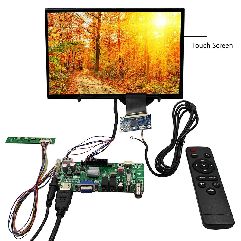 10.1inch B101EW05 1280X800 IPS LCD Screen Touch Panel Display with HD-MI+VGA+AV+USB LCD Controller Board