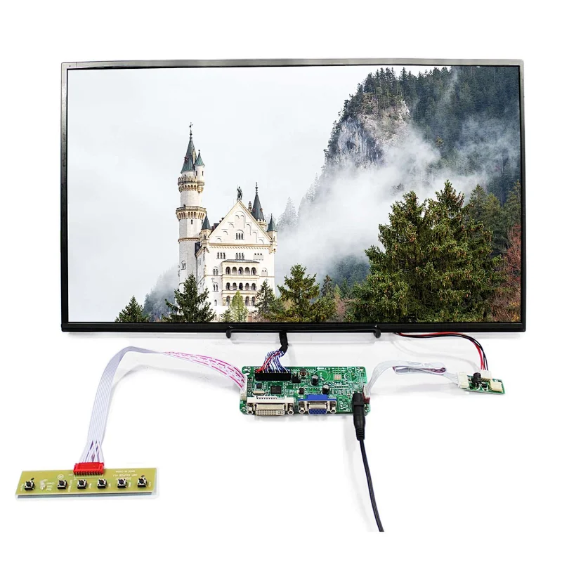 18.4inch CLAA184FP01 1920X1080 Full Viewing Angle LCD Screen with DVI VGA LCD Controller Board