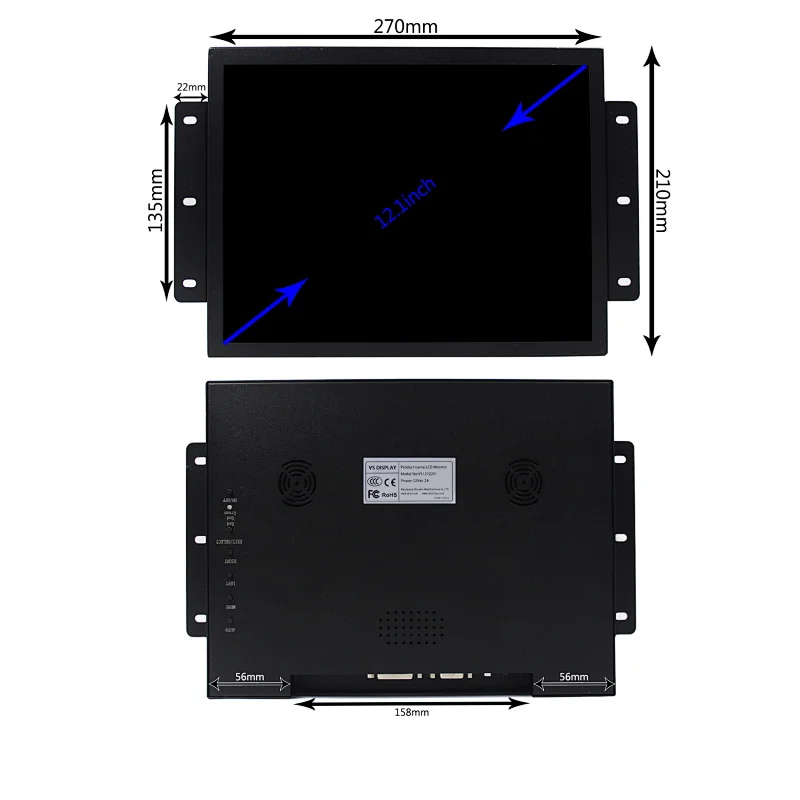12.1inch 800x600 LCD Monitor VS121ZJ01
