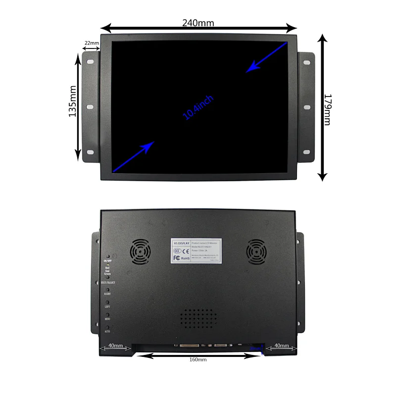 10.4inch 800x600 LCD Monitor VS104ZJ01