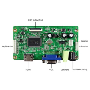 HDMI VGA LCD Controller Board work with EDP 30Pin 1366x768 11.6inch 13.3inch 14inch 15.6inch N116BGE-E42 NT116WHM-N21 N133BGE-EB1 B133XTN01.6 B140XTN03.3 LP140WH2-TPTH B156XTN03.3 N156BGE-E31 1366x768 lcd