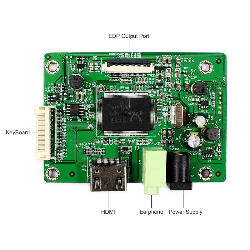 HDMI LCD controller Board Work for 30Pin EDP LCD Screen 11.6inch 13.3inch 14inch 15.6inch 1366x768 B116XAN02.0 B116XTN02.2 LP116WH7 SPC1 NT116WHM-N22 HN116WX1-102 M133NWN1 R1 N133BGE-E01 N133BGE-EB1 B133XTN01.2 HB133WX1-402 M140NWR4 R1 B156XTN03.1 LCD